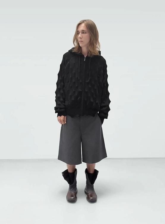 Зип-худи MADFRENZY Spiked Zip-Up Black