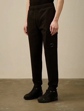 Брюки C.P. Company Diagonal Raised Fleece Lens Black