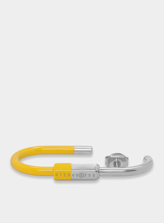 Серьги MM6 Maison Margiela Carabiner Earrings Yellow