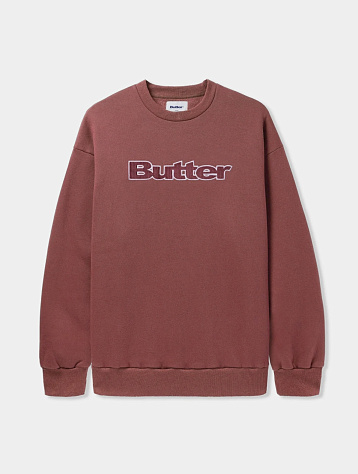 Свитшот Butter Goods Cord Logo Crewneck Rhubarb