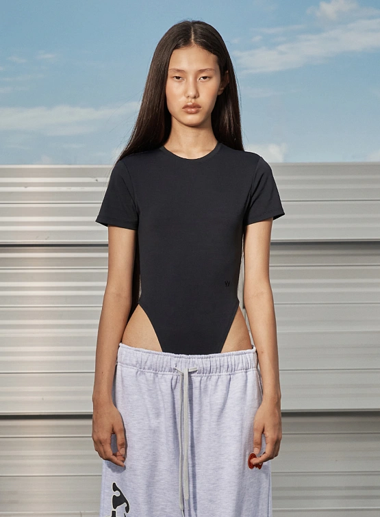 Боди женское OPEN YY Basic Bodysuit Black