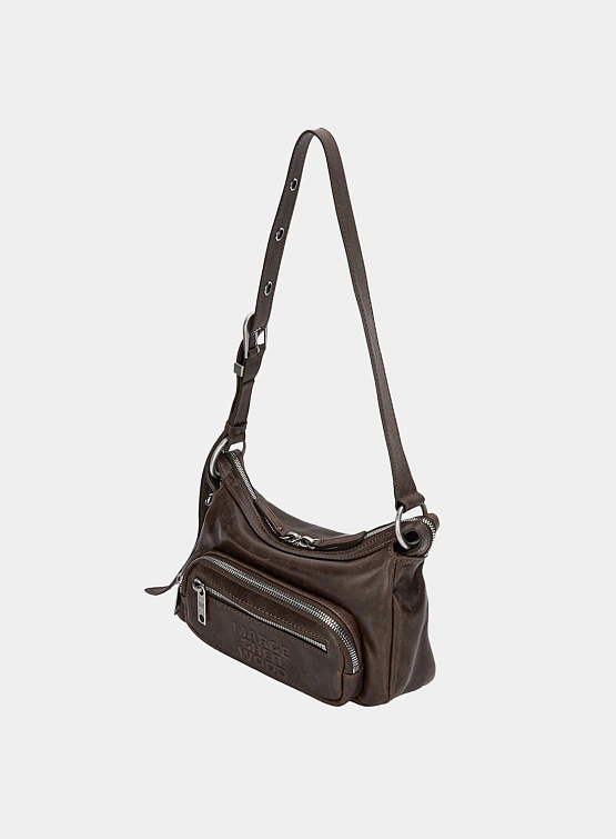 Женская сумка MARGESHERWOOD Outpocket Hobo Mini Washed Brown