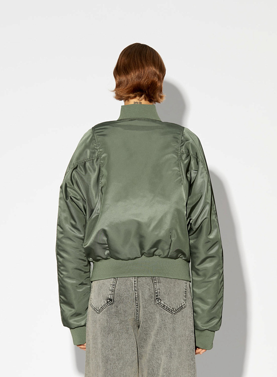 Женский бомбер Red September Crop W Green