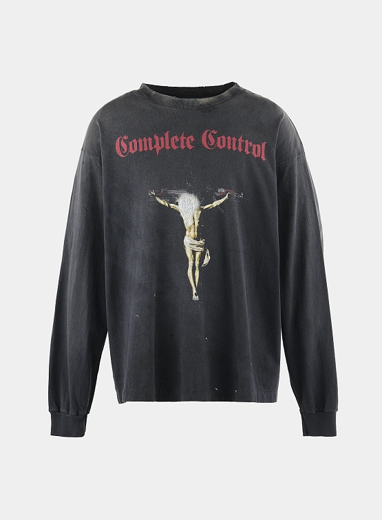 Лонгслив SAINT MXXXXXX Kosuke Kawamura Complete Control Black