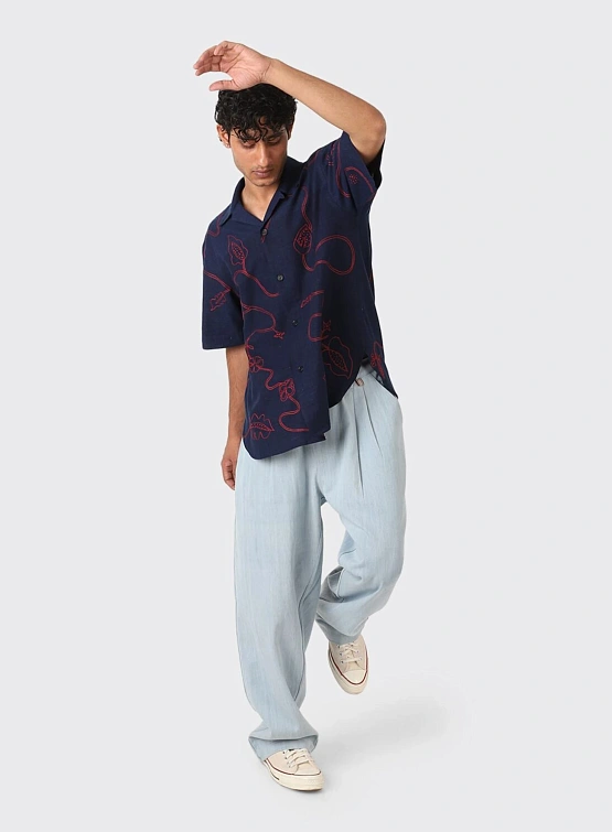 Рубашка Kardo Ronen EMB15 Indigo