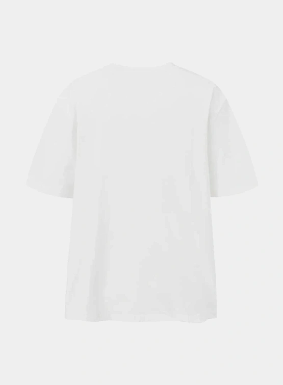 Футболка AMOMENTO Boat Neck T-Shirts White