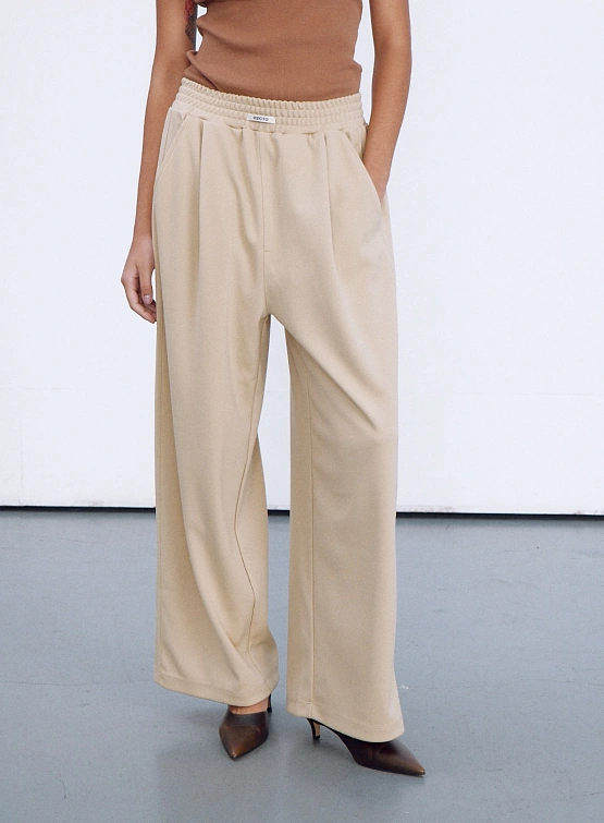 Женские брюки Recto Tricot Double Wide Training Pants Beige
