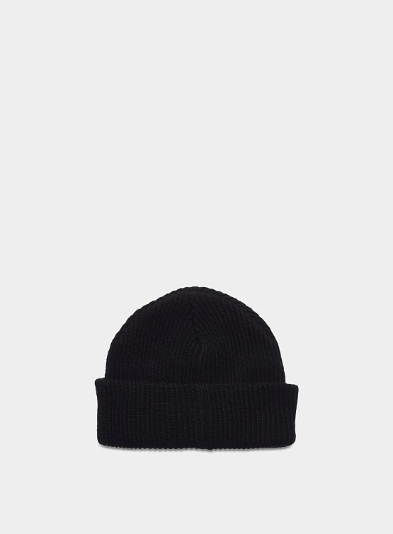 Шапка Han Kjøbenhavn Logo Top Beanie Black