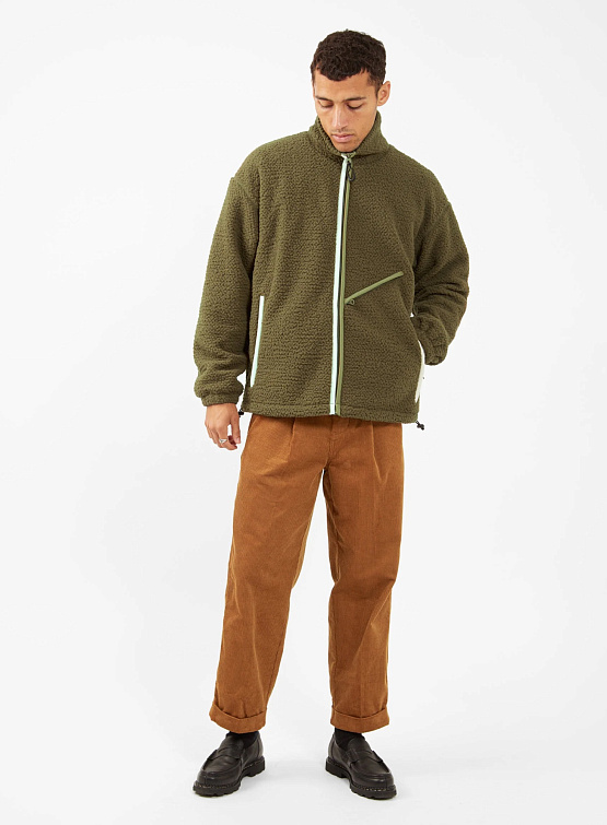 Флисовая куртка Garbstore Zip up Fleece Olive
