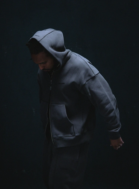 Зип-худи HAL STUDIOS Haus Hoooded Zip Washed Black