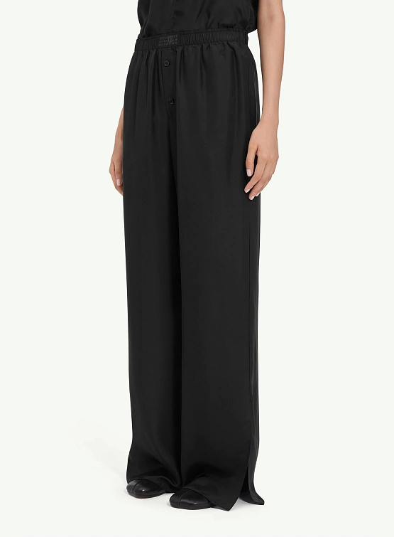Женские брюки MM6 Maison Margiela Satin Pant Black