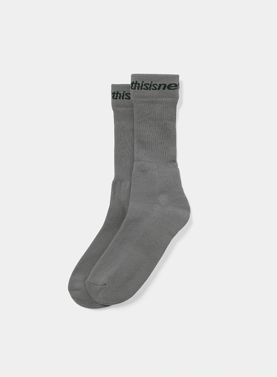 Носки thisisneverthat D/SP-Logo Socks Charcoal