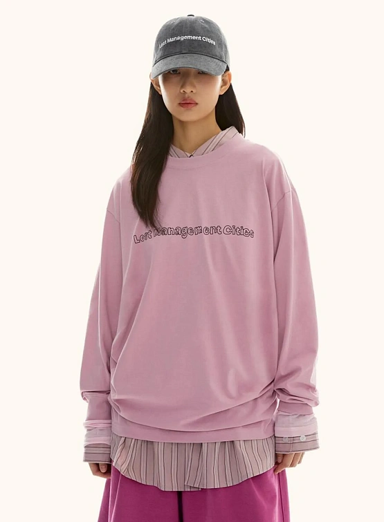Лонгслив LMC Fn Doodle Long Slv Tee Indi Pink