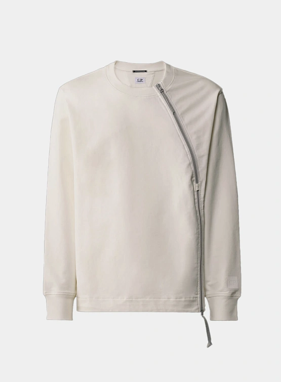 Свитшот C.P. Company The Metropolis Series Stretch Fleece Gauze White
