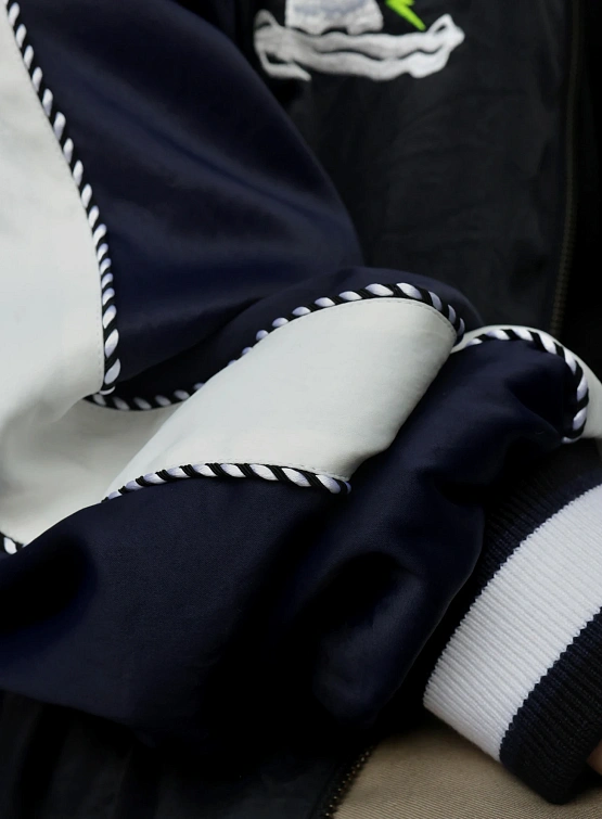 Бомбер FACETASM Souvenir Jacket Black Navy