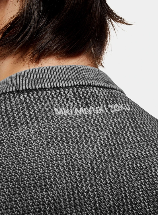 Лонгслив MKI MIYUKI ZOKU Pigment Black Loose Gauge L/S