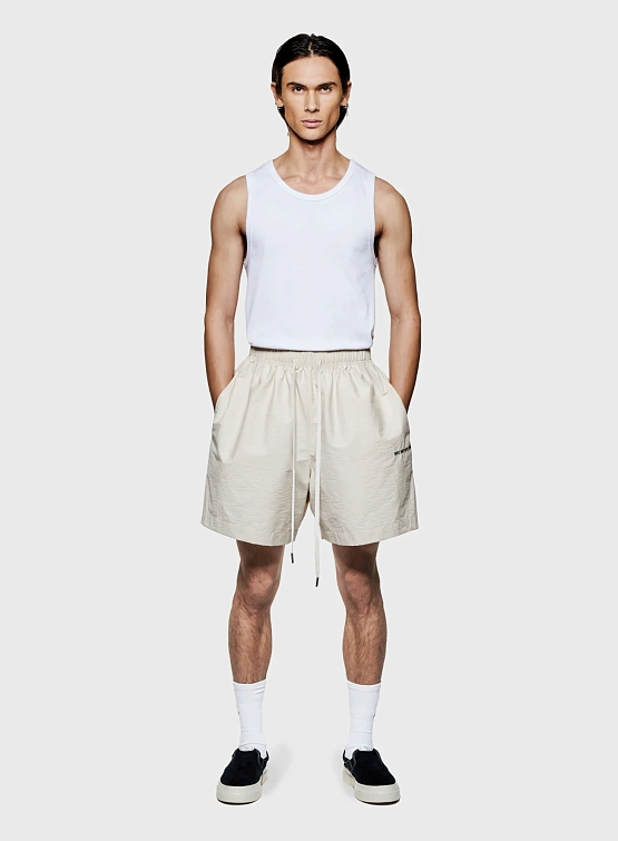 Шорты MKI MIYUKI ZOKU Washed Cotton Nylon Bone