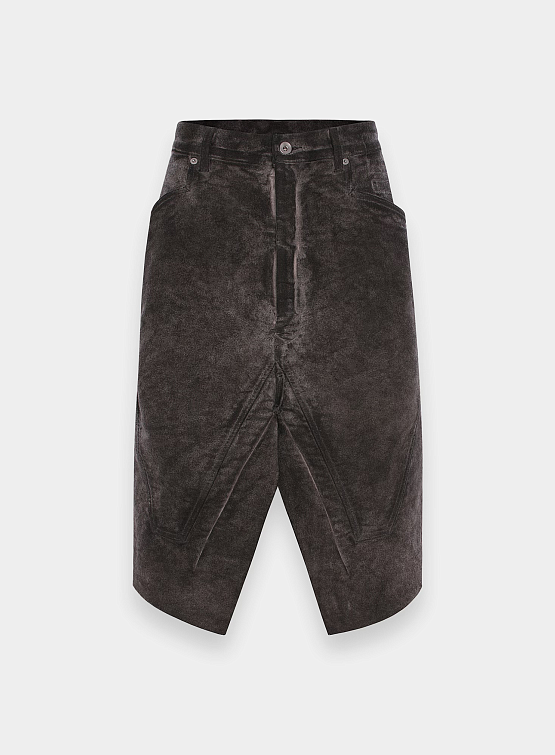 Женская юбка RICK OWENS Drkshdw Drkshdw Slivered Dust