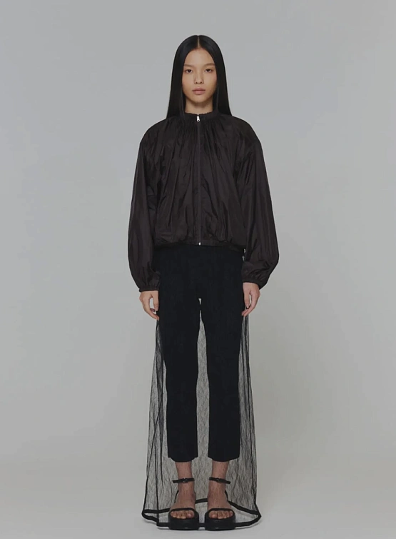 Женская юбка AMOMENTO Sheer Lace Long Black