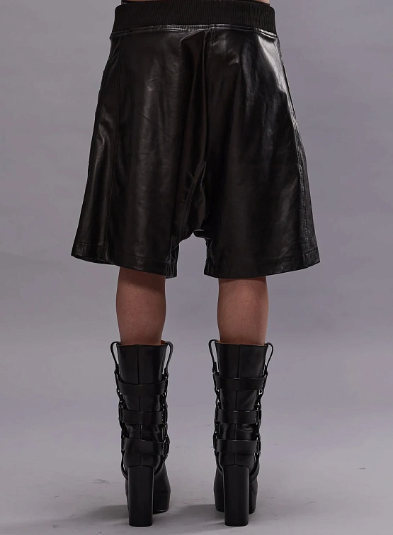 Женские Шорты R13 Crossover Leather Black