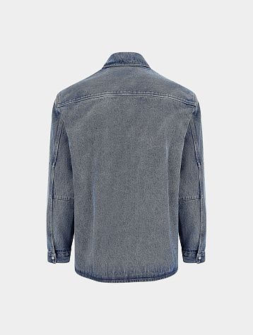Рубашка Martine Rose Denim Overshirt Marble Wash