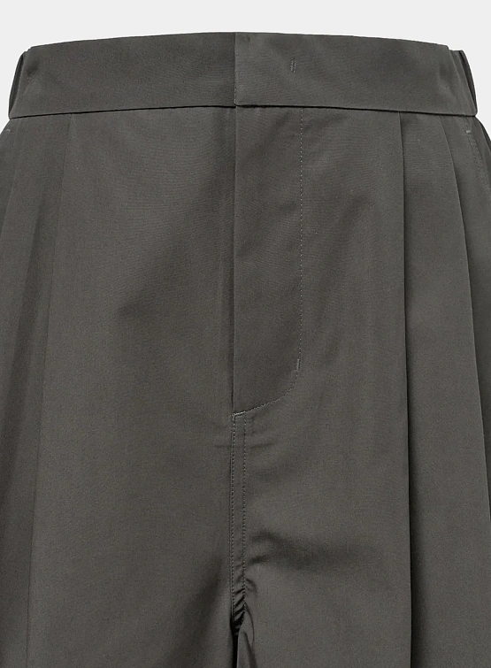 Шорты AMOMENTO Two Tuck Wide Brown