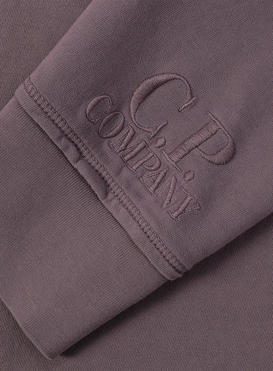 Свитшот C.P. Company Light Fleece Logo Purple Dove