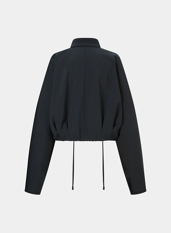 Женская рубашка LE17SEPTEMBRE Waist String Steel Blue