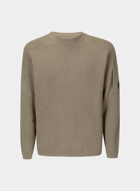 Свитер C.P. Company Lambswool GRS Full Knit Walnut