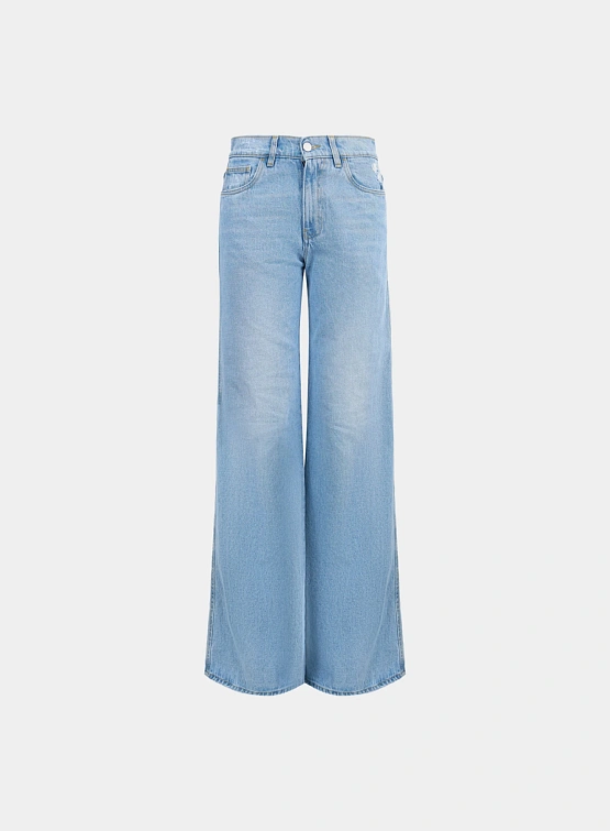 Женские Джинсы Coperni Wide Leg Pants Blue