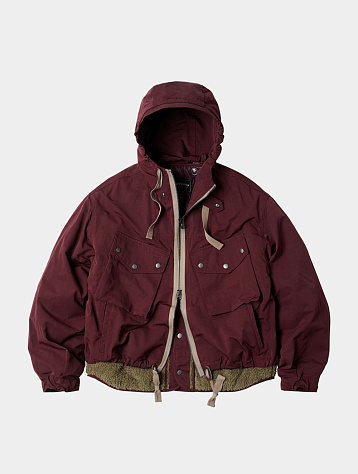 Двусторонняя флисовая куртка FrizmWORKS Hooded Burgundy