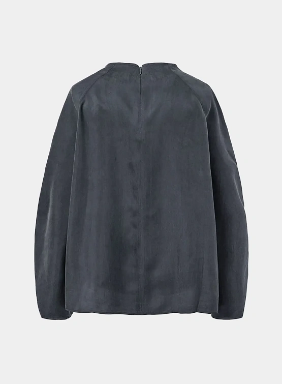 Лонгслив AMOMENTO Raglan Cupro Top Charcoal