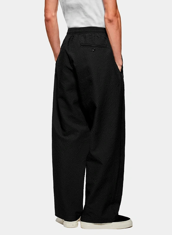 Брюки MKI MIYUKI ZOKU Seersucker Wide Leg Black