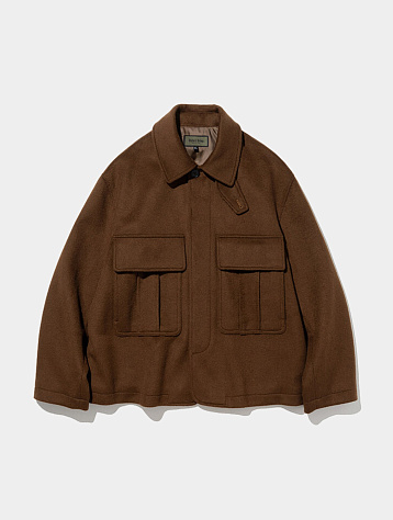 Полупальто Uniform Bridge Pocket Wool Short Coat Rust