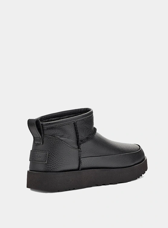 Полусапоги UGG Classic Ultra Mini Leather Black