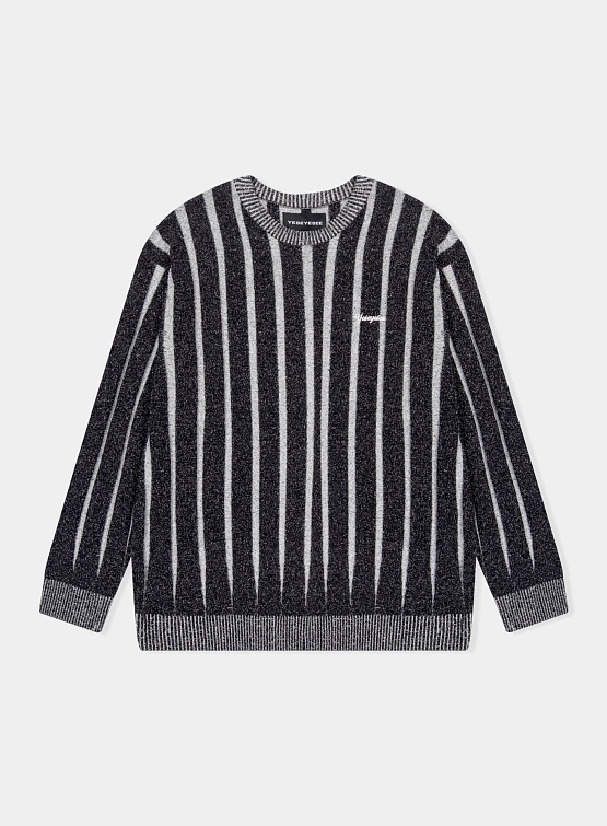 Свитер YESEYESEE Stipe Knit Pullover Black