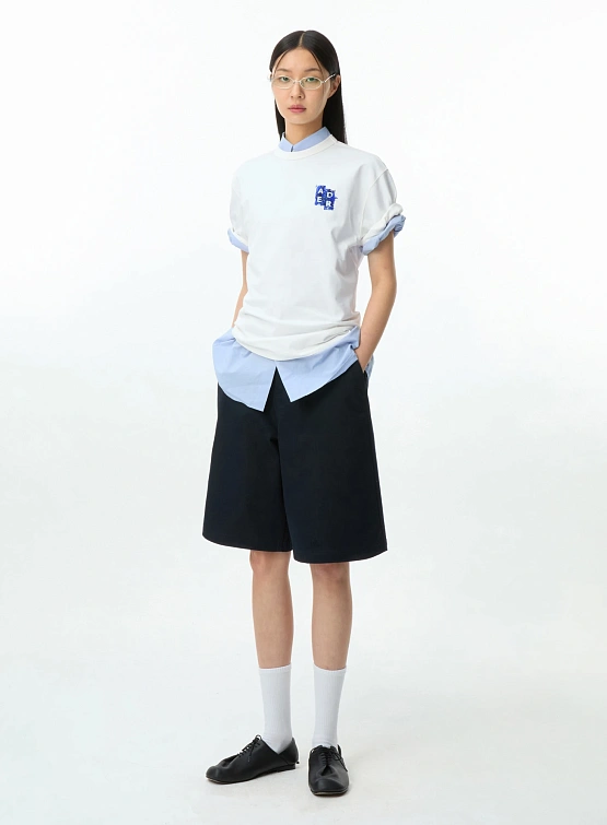 Футболка ADERERROR Sig; BL Tag T-Shirt 06 Off White