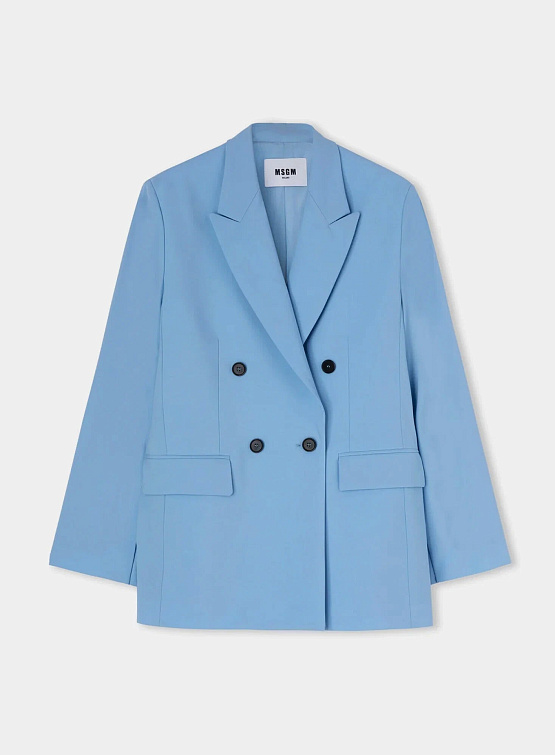 Женский пиджак MSGM Lightweight Wool Blue