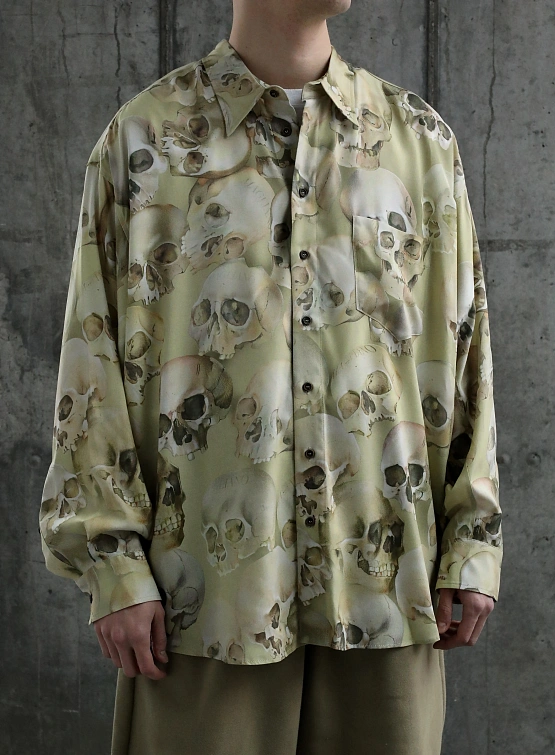 Рубашка Magliano Fontanelle Shirt Skull White