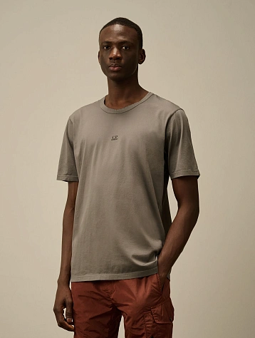 Футболка C.P. Company 70/2 Mercerized Jersey Smoked Pearl