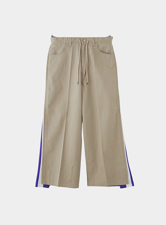 Брюки FACETASM Jersey Merging Chino Beige