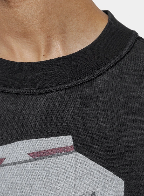 Футболка ARNODEFRANCE 'Antisocial Flavor Red' Washed Black