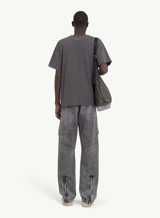 Футболка MM6 Maison Margiela Split Number Logo Grey