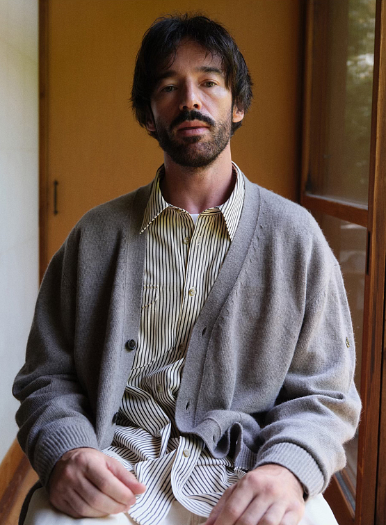 Рубашка Uniform Bridge Two Pocket Stripe Shirt Ivory