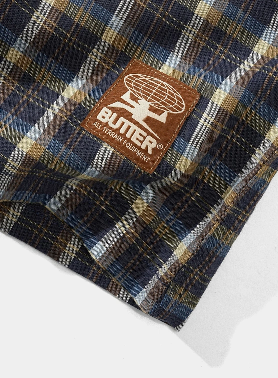 Рубашка Butter Goods Terrain Plaid Shirt Navy