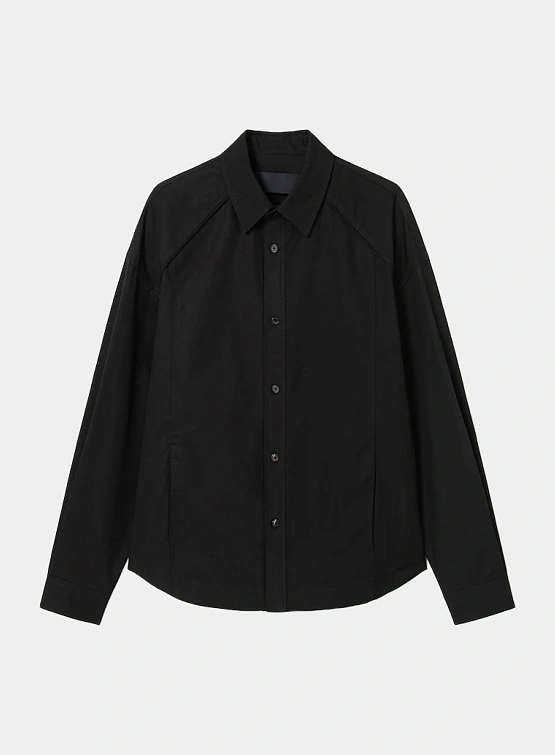 Рубашка JUUN.J Cotton Side Slit Shirt Black