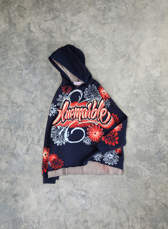 Худи Bluemarble Jacquard Hooded Jumper Navy