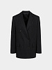 Женский пиджак JUUN.J Double Breasted Striped Overfit Jacket Black