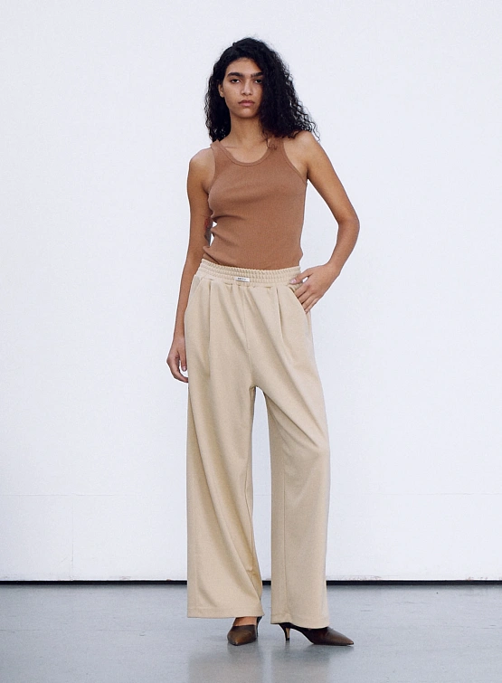 Женский топ Recto RC Logo Jacquard Patch Tank Camel