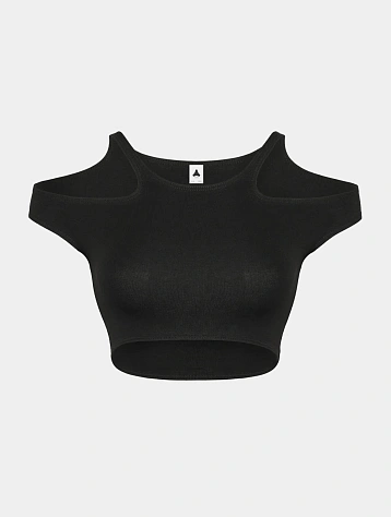 Женский топ XSAI Holey Top Dusty Black